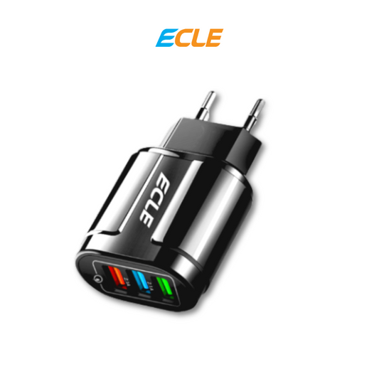 ECLE Charger Adaptor  EAC606 - 3 USB Adaptor